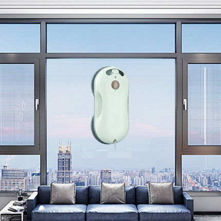 Cordless Smart Window Cleaning Robot with Pressurised Wiping, Ultrasonic Spray, and Remote Control