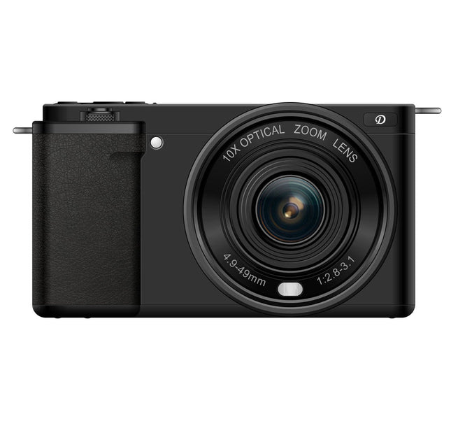 Advanced Compact Digital Camera with 5K Video, 64MP Photos, 10x Zoom, WiFi & HDMI – Black