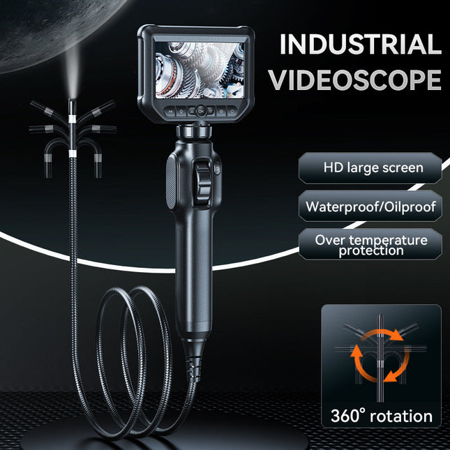 HD Inspection Borescope with 4.3 Inch Screen, Dual Camera & IP67 Waterproof Cable
