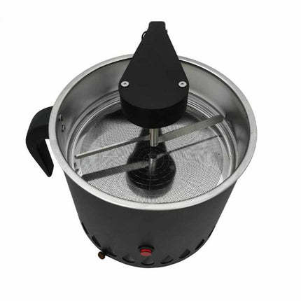 Compact Electric Coffee Bean Cooler 600g Auto-Rotating Stainless Steel Surface Black