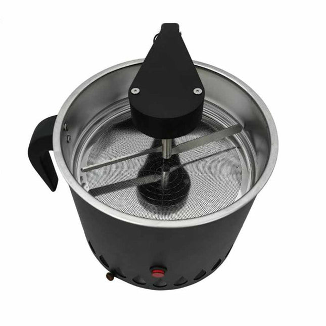 Compact Electric Coffee Bean Cooler 600g Auto-Rotating Stainless Steel Surface Black
