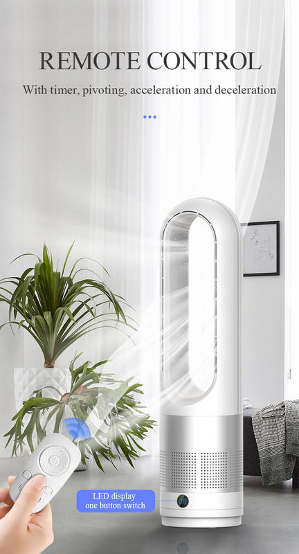 Portable 56cm Tower Cooling Fan with Slim Vertical Design White
