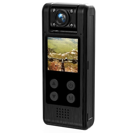 Ultra HD Pocket Body Camera with Swivel Lens, Long-Lasting Battery & Night Vision – Black