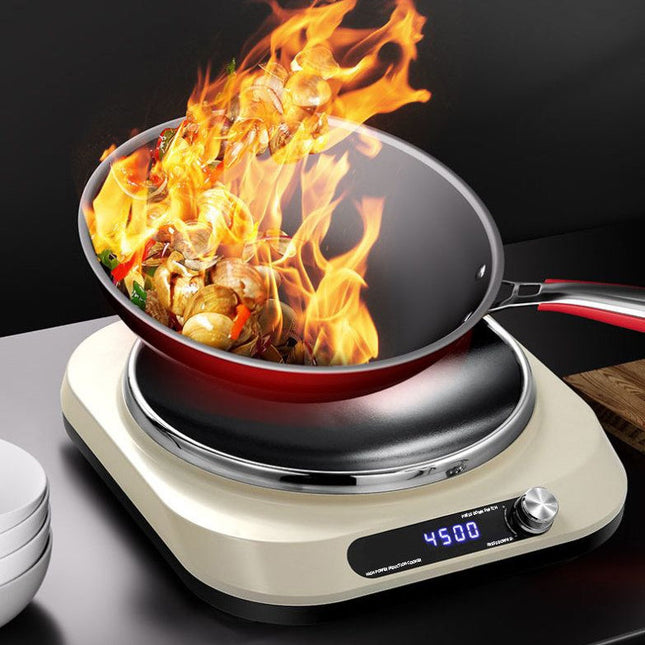 Portable 4500W Concave Induction Cooker Infrared Ceramic Electric Cooktop with Durable Glass Surface