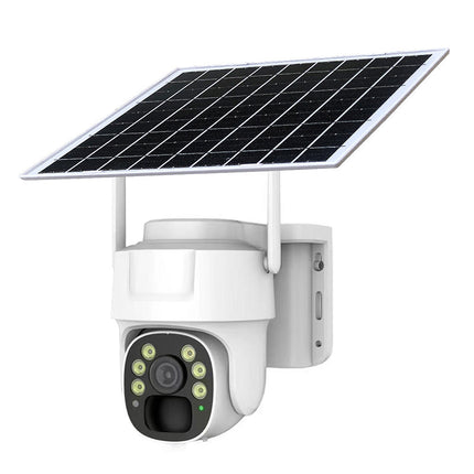 Solar Powered Wireless PTZ Outdoor Camera with Smart Motion Alerts, Color Night View & Two-Way Talk