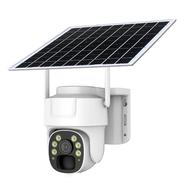 Solar Powered Wireless PTZ Outdoor Camera with Smart Motion Alerts, Color Night View & Two-Way Talk