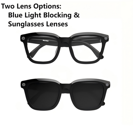Portable Smart Sunglasses with Bluetooth Speakers & Mic 1080P Video Touch & App Control