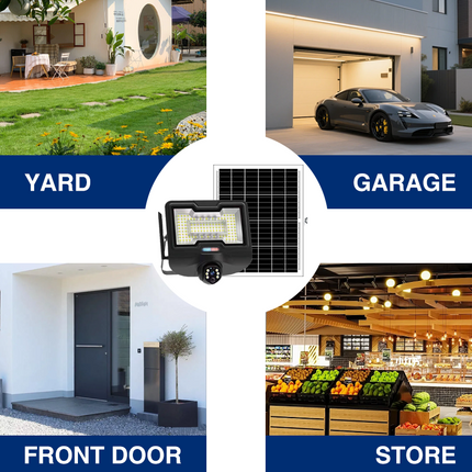 4MP Solar Powered Outdoor Security Camera with Pan Tilt, 4G/WiFi Connectivity & 8000mAh Battery