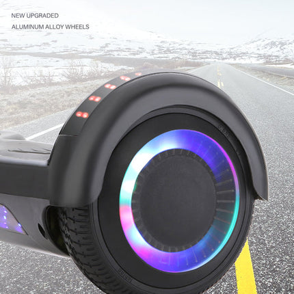 Portable 6.5" Electric Hoverboard with Dual-System Control, LED Lights & Bluetooth Speakers