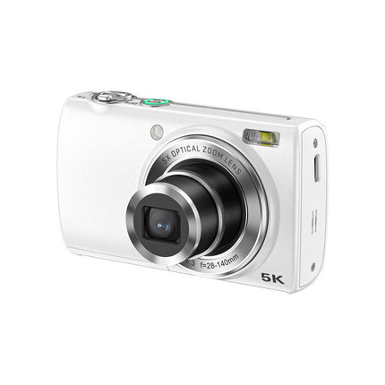 5K Digital Camera with Dual Sensors and 2.8" Touchscreen – Portable & Lightweight