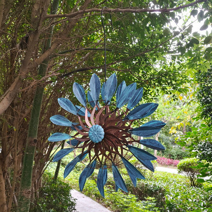 Stainless Steel Outdoor Windmill Chime – Weather-Resistant Hanging Garden Decor