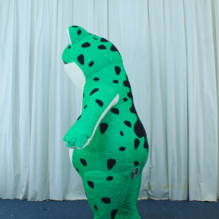 Unisex Adult Inflatable Frog Costume with Fan System Lightweight Animal Mascot Suit for Entertainment and Shows