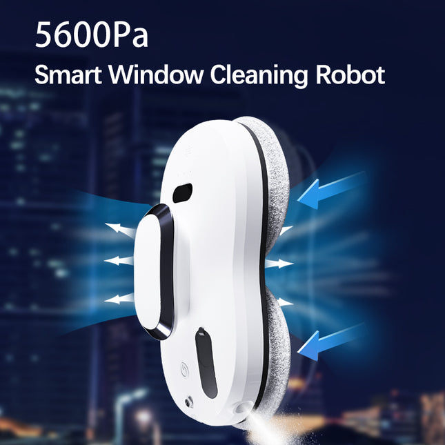 Window Cleaning Robot with 5600Pa Suction, Auto Water Spray & App Control (Optional)