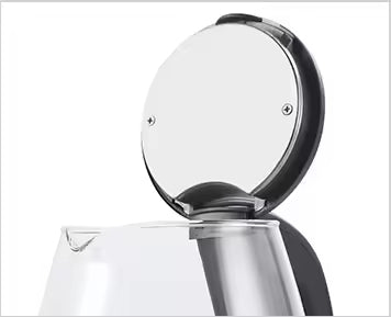 2.0L 1500W Cordless Electric Kettle Rapid Boil, 220V, Compact Black Finish