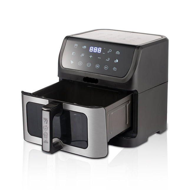 10L Digital Air Fryer Oven with Viewing Window, Roast Bake Dehydrate & Oil-Free Cooking