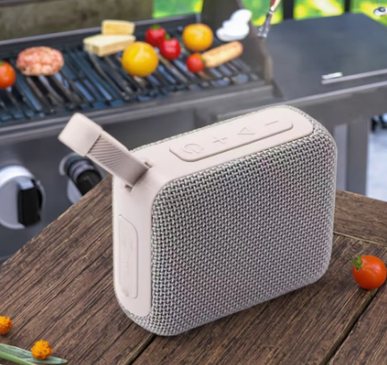 Wireless Bluetooth Speaker with RGB LED, 800mAh Battery & Qi Wireless Charging for Home and Travel