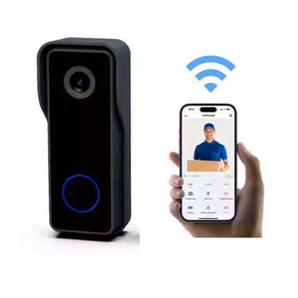 Rechargeable IP65 Video Doorbell Camera with Two-Way Audio, Instant App Notifications & Night Vision