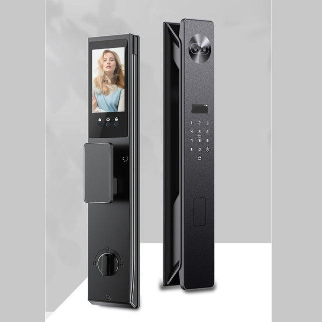 5-in-1 Smart Door Lock with 3D Face Recognition, Palm Vein, Fingerprint, Card & Password Access