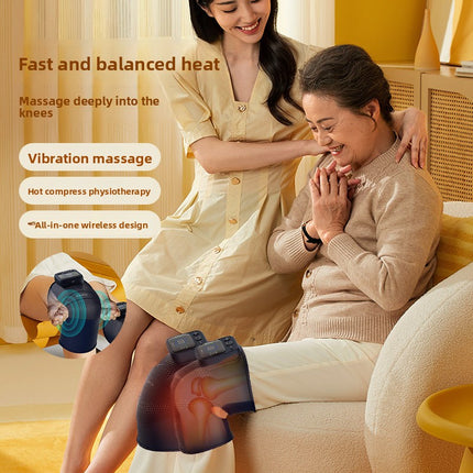 Portable Rechargeable Vibration Support Wrap with Smart Temperature Control and LED Display