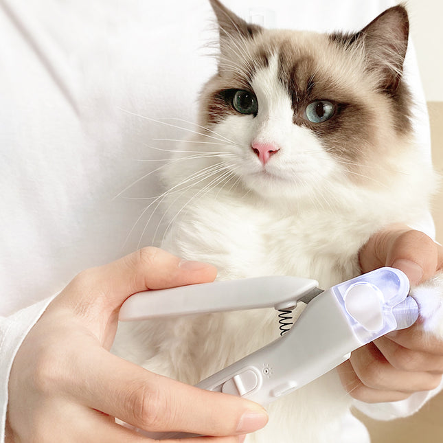Cordless 2-in-1 Pet Nail Trimmer with LED Bloodline Light and Low Noise Nail Grinder