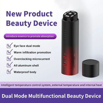 Portable Multi-Mode Facial Beauty Device with LED Light and USB Charging