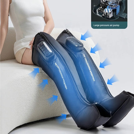 Cordless 360° Airbag Leg Massager with Smart Control Panel, Adjustable Compression & Heat Function