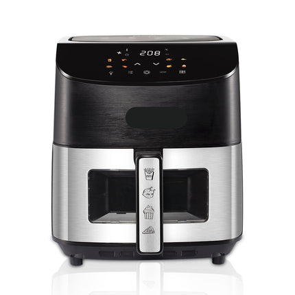 Smart 6L Air Fryer with Touch Screen, Adjustable Temperature & Visible Cooking Window