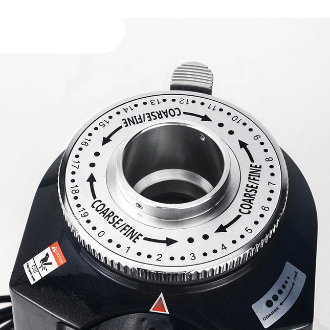 Electric Coffee Grinder with 64mm Flat Burrs 1500ml Capacity Aluminum Body