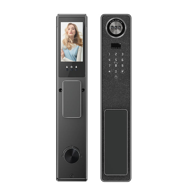 5-in-1 Biometric Smart Door Lock with Face Recognition, Fingerprint, Card, Password & Mechanical Key