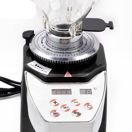 Electric Coffee Grinder with 60mm Stainless Steel Burr and Aluminum Body