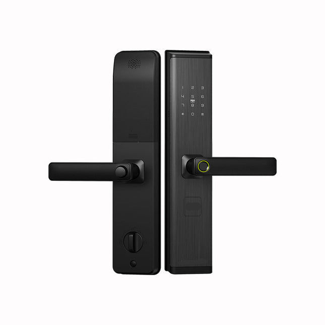 Smart WiFi Fingerprint Door Lock with Password, Card and Mechanical Key for 38-100mm Thick Doors