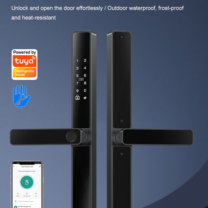 Waterproof Smart Fingerprint Door Lock with Wi-Fi App Control, Keypad, RFID Card & Key Access