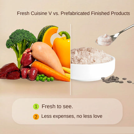Multifunction Pet Food Maker with Steam Cooking and Drying for Homemade Dog & Cat Meals