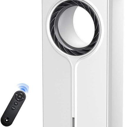 Portable 4L Water-Cooled Air Cooler Tower Fan with 360° Rotation & Timer