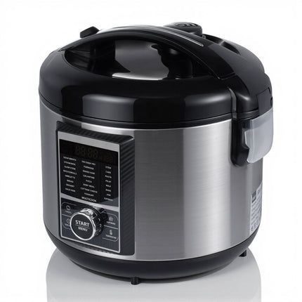 Portable 5L Electric Rice Cooker 900W with Non-Stick Inner Pot for Family Meals