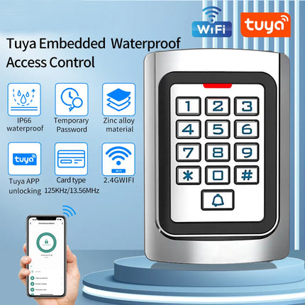 Standalone Waterproof RFID & Keypad Door Access Control System with 2000 User Capacity