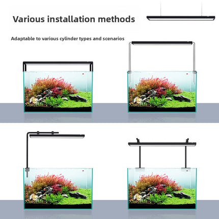 LED Aquarium Plant Light with RGB+UV Spectrum and App Control for Fish Tanks