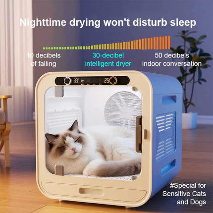 Advanced 72L Automatic Pet Dryer Cabin with Mobile App & Voice Assistance