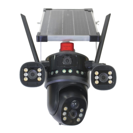 Solar Powered 6MP PTZ Outdoor Security Camera with 4G SIM, WiFi, Night Vision and 8000mAh Battery