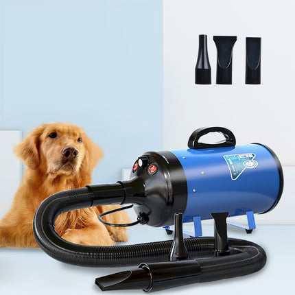 Portable 2200W High Power Pet Grooming Force Dryer with Adjustable Airflow and Hot/Cold Modes