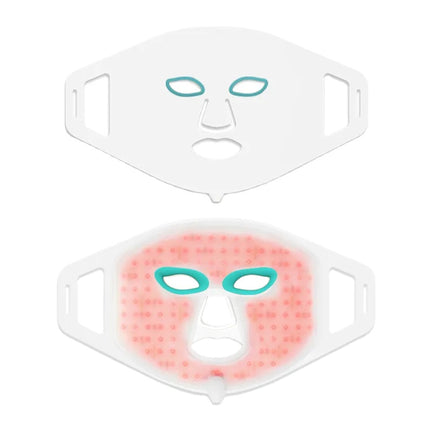 7 Colour LED Silicone Facial Mask – Rechargeable Light Relaxation Skin Care Device with Adjustable Intensity, 105 LEDs