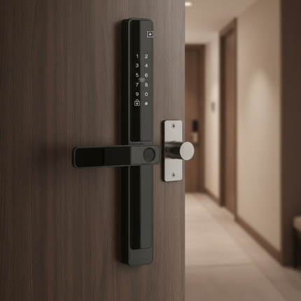 Waterproof Smart Fingerprint Door Lock with Wi-Fi App Control, Keypad, RFID Card & Key Access