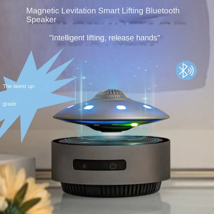 Magnetic Floating Bluetooth Desk Speaker with Rising Display Design