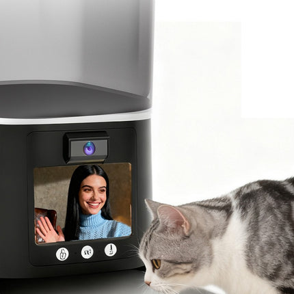 Automatic Pet Feeder 5L with Camera, App Remote Control & Two-Way Video Call for Cats and Dogs