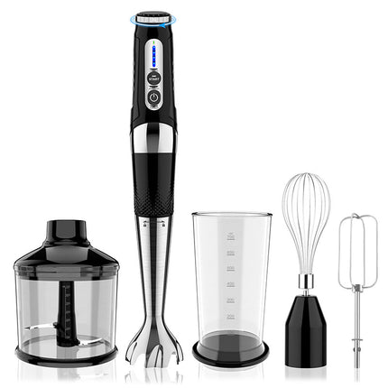 Rechargeable Cordless Hand Blender 4-in-1 with Multi-Angle Design and 700ml Beaker