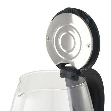 Portable 2.0L Cordless Electric Kettle 1500W Fast Heating, 220V, Black Water Boiler