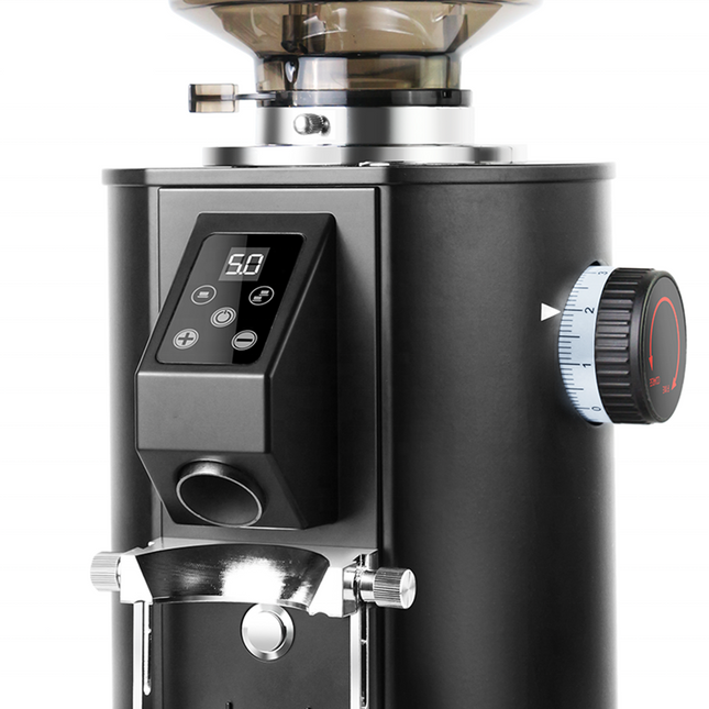 Adjustable Electric Coffee Grinder with 64mm Flat Burr and Large Bean Hopper