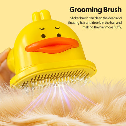 Portable Duck Shape Pet Drying Comb 70W Two-Speed Grooming Brush for Dogs & Cats