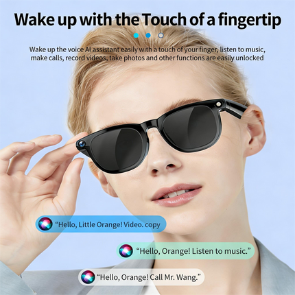 Dual Lens Smart Glasses 1080P Video Recording AI Assistant Real-Time Translation