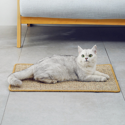 Extra Large Natural Sisal Cat Scratching Mat 140 x 200cm Durable Scratch Rug
